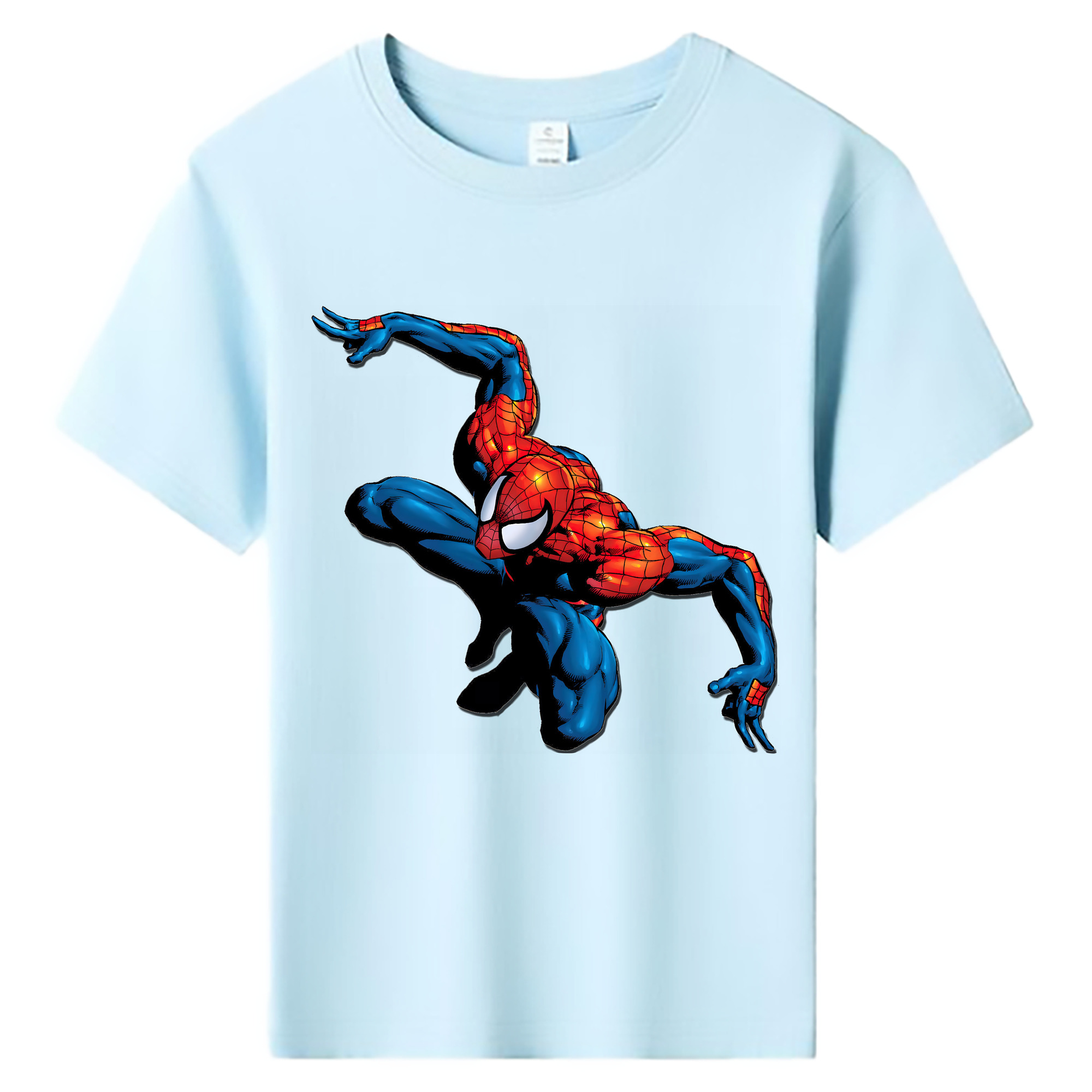 （画像用） Spider Man スパイダーマン 綿100％キッズTシャツ（フロントプリント）